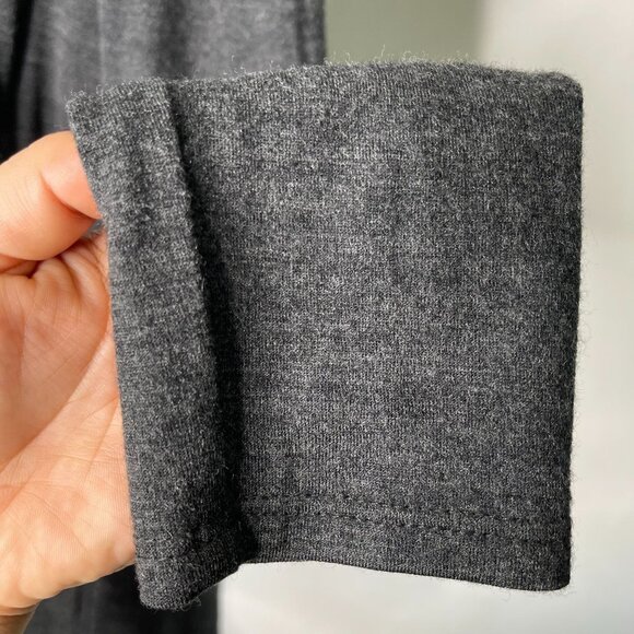 Helmut Lang Women's Black 100% Wool Wrap Long Sleeve Blouse Size Medium - Picture 10 of 10